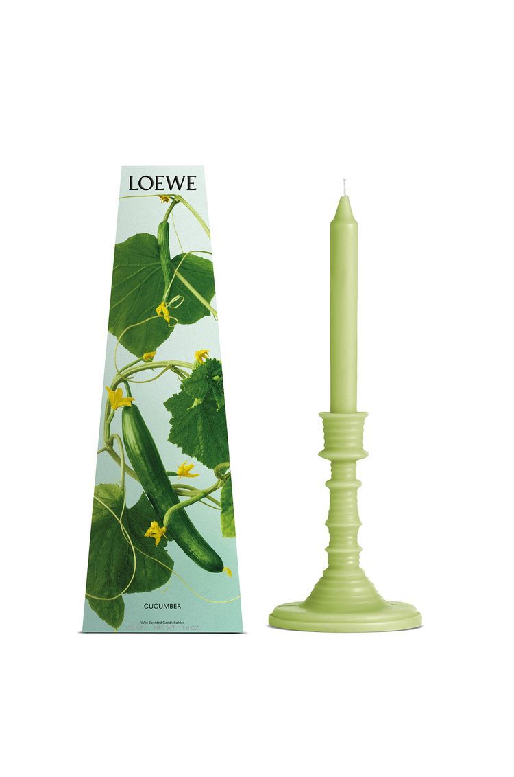 Cucumber wax candleholder