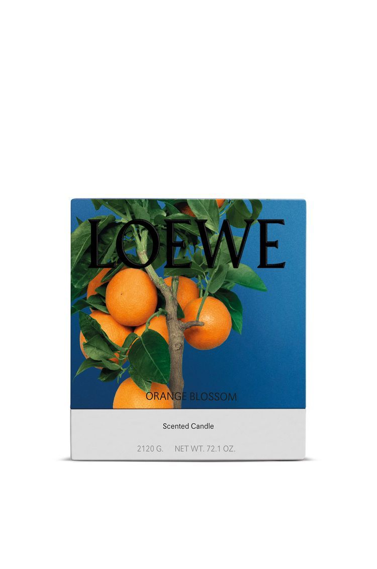 Large Orange Blossom Candle
