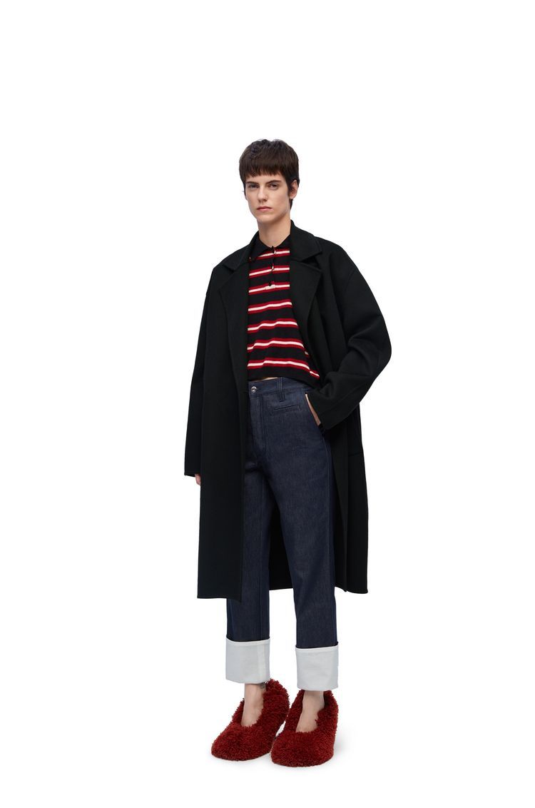 Coat in wool and cashmere