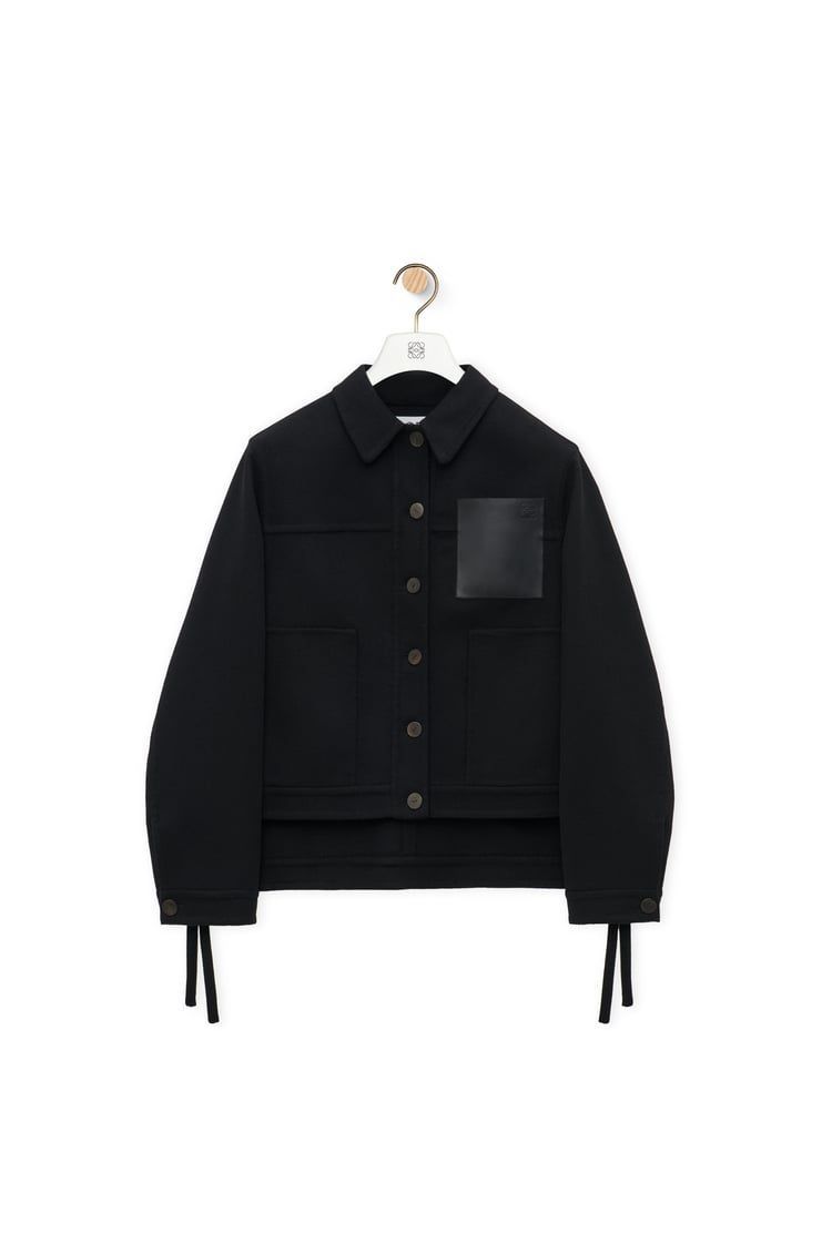 Workwear jacket in wool and cashmere
