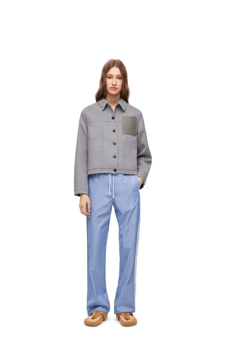 Workwear jacket in wool and cashmere