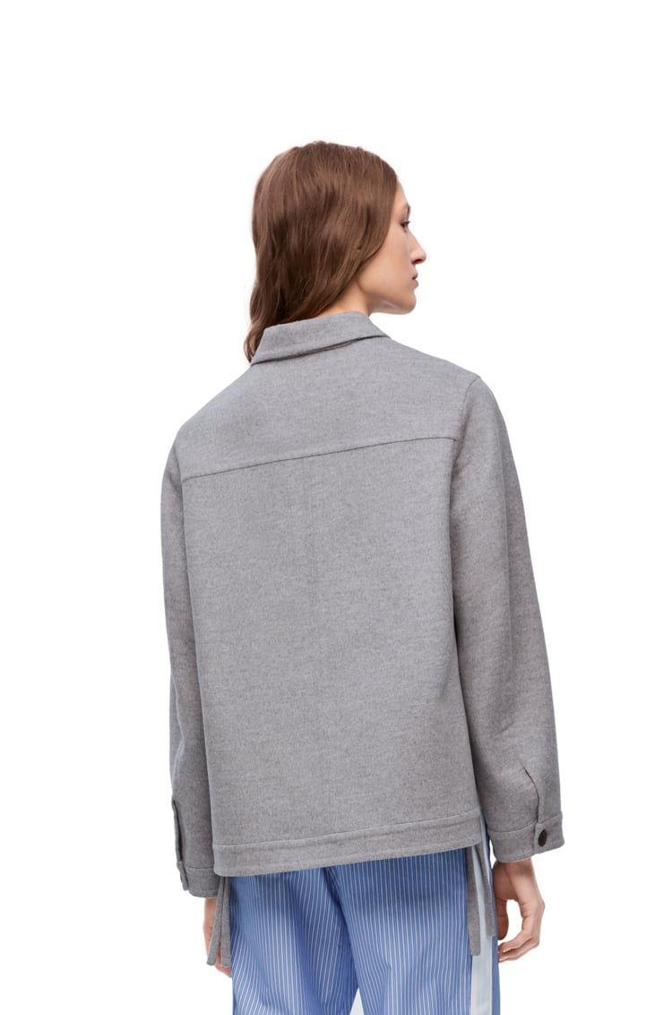 Workwear jacket in wool and cashmere