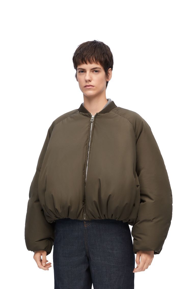 Padded bomber jacket in nylon