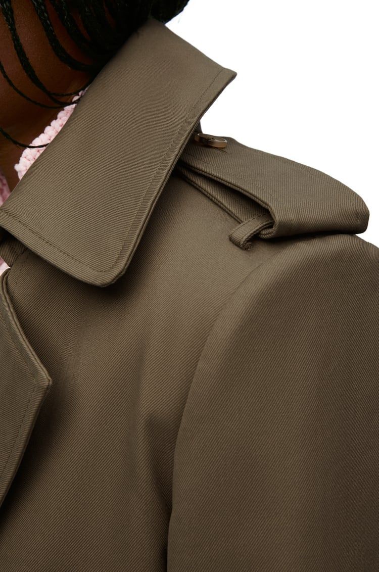 Trench coat in cotton