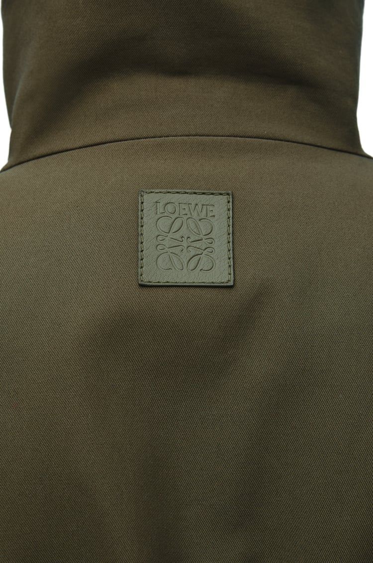Short parka in cotton