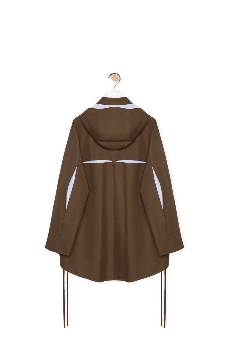 Hooded parka in cotton