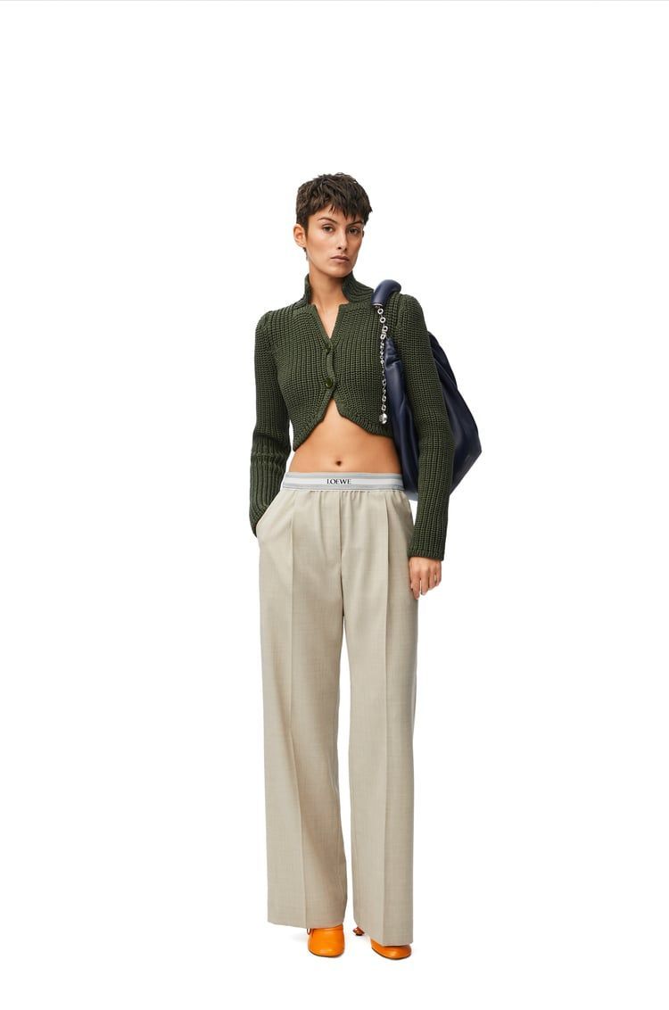 Trousers in wool