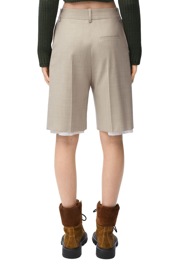 Anagram shorts in wool