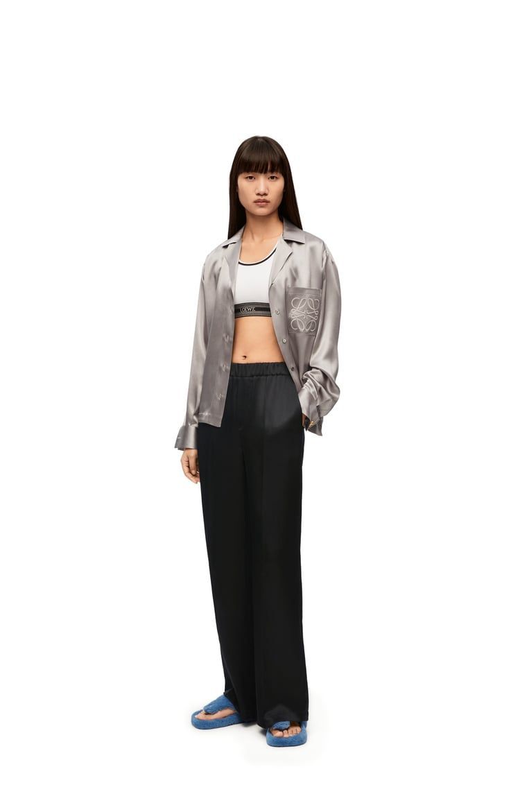 Pyjama trousers in silk
