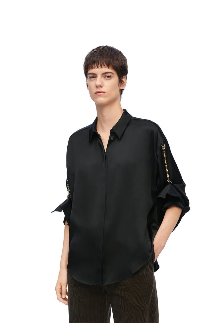 Chain shirt in silk