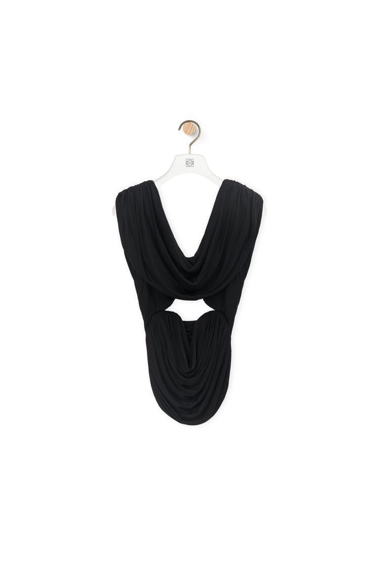 Draped top in viscose