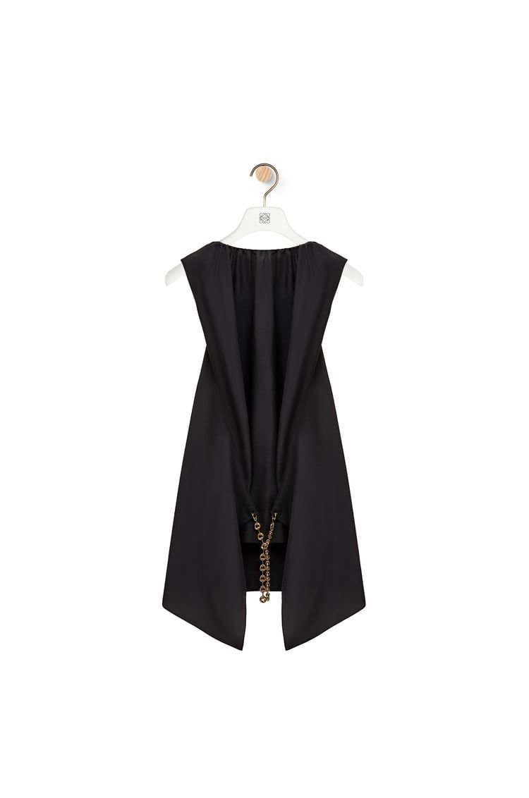 Chain top in silk