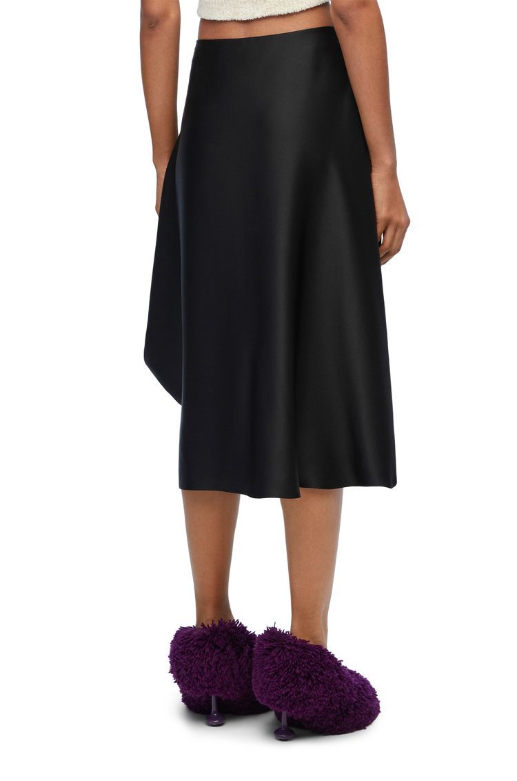 Chain skirt in silk