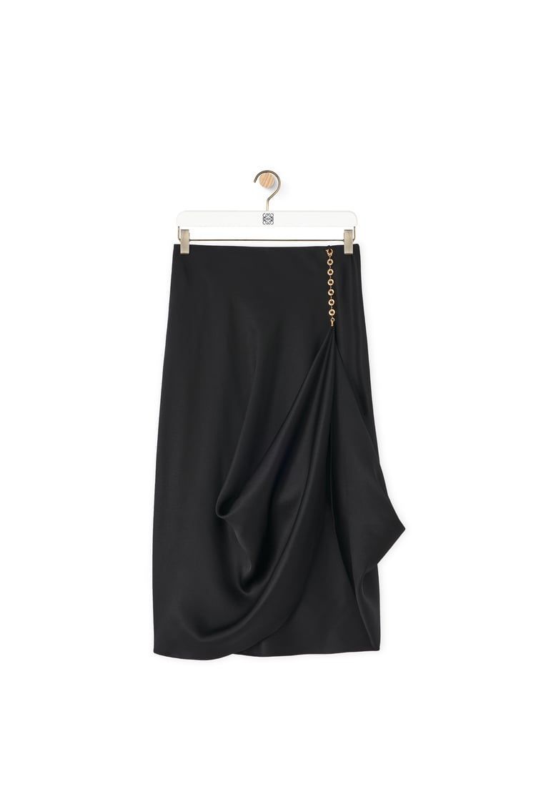 Chain skirt in silk
