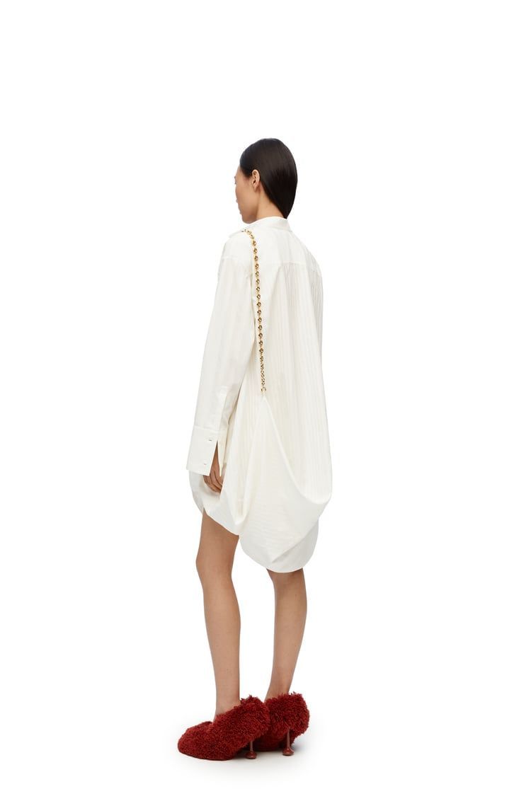 Chain shirt dress in cotton