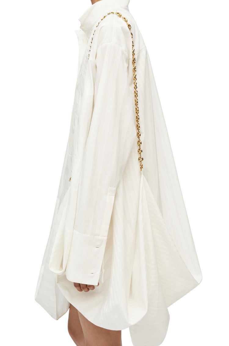 Chain shirt dress in cotton