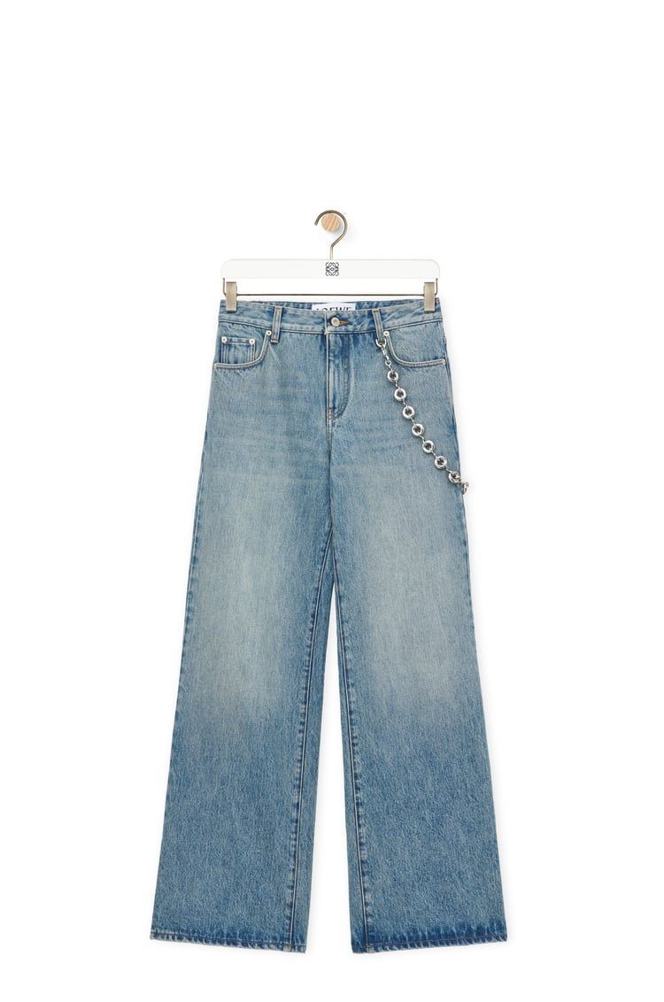 Chain jeans in denim