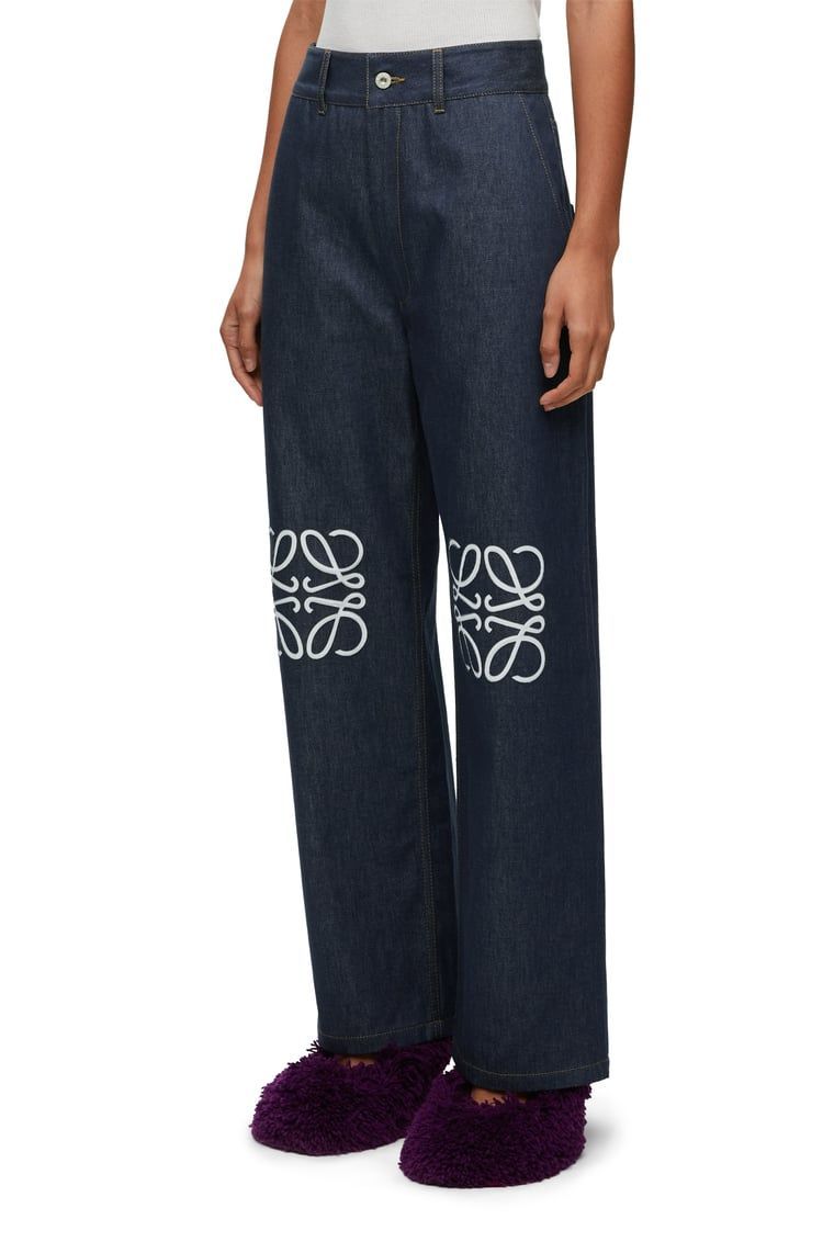 Anagram baggy jeans in denim