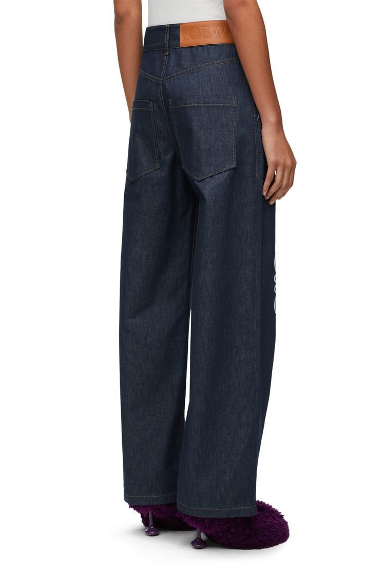 Anagram baggy jeans in denim
