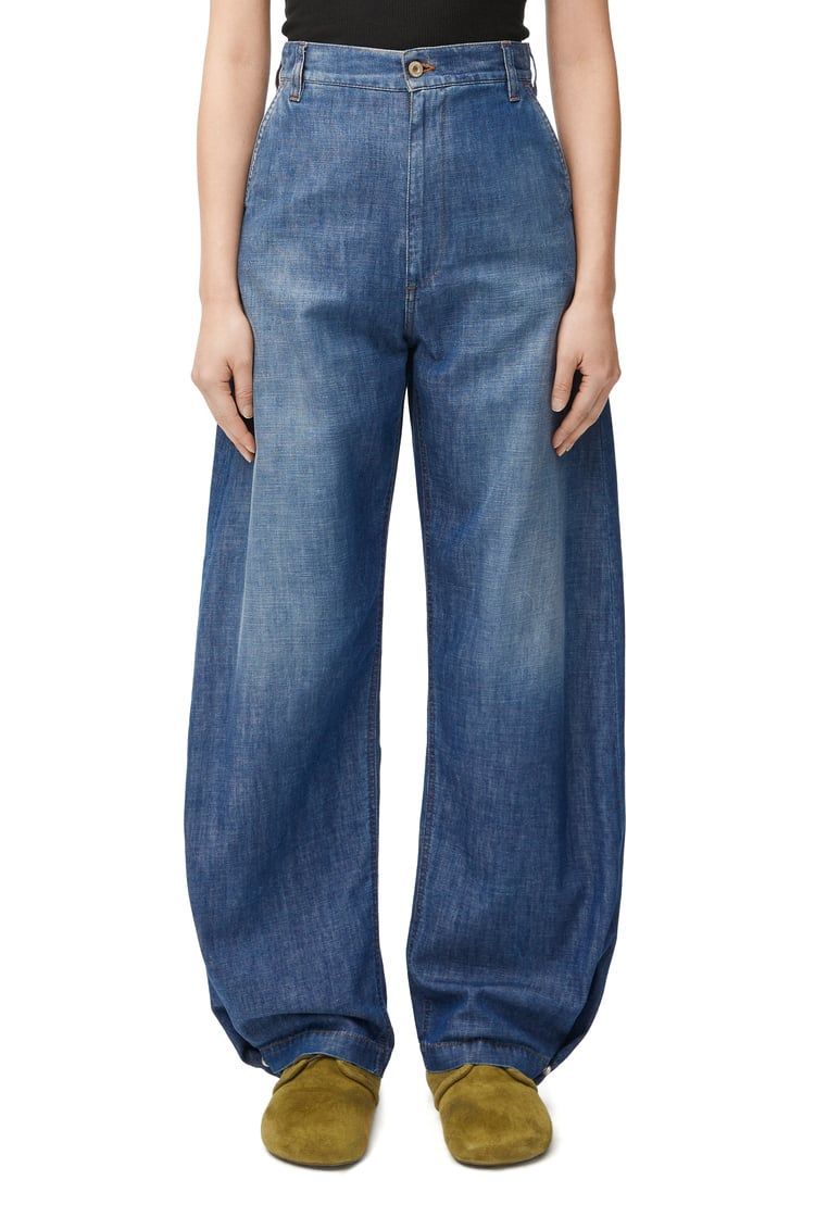 Balloon trousers in denim