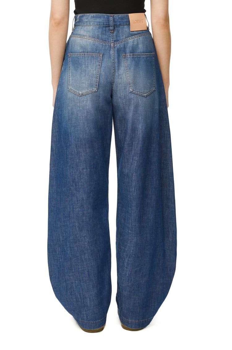 Balloon trousers in denim