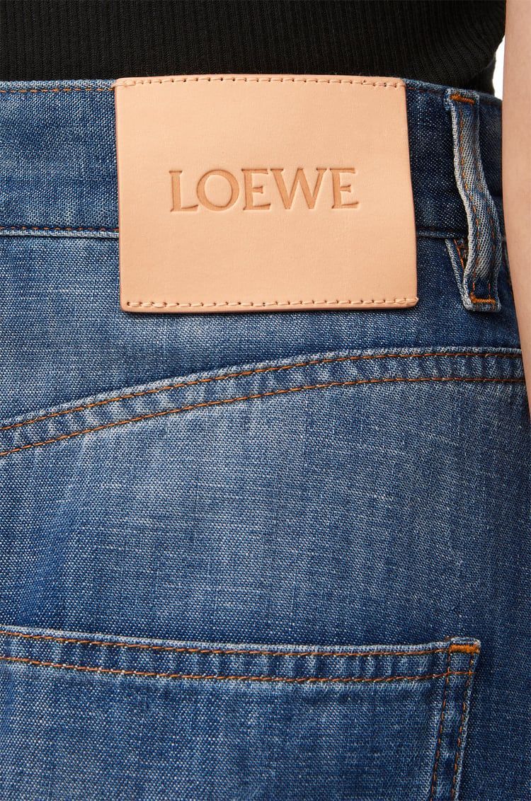 Balloon trousers in denim