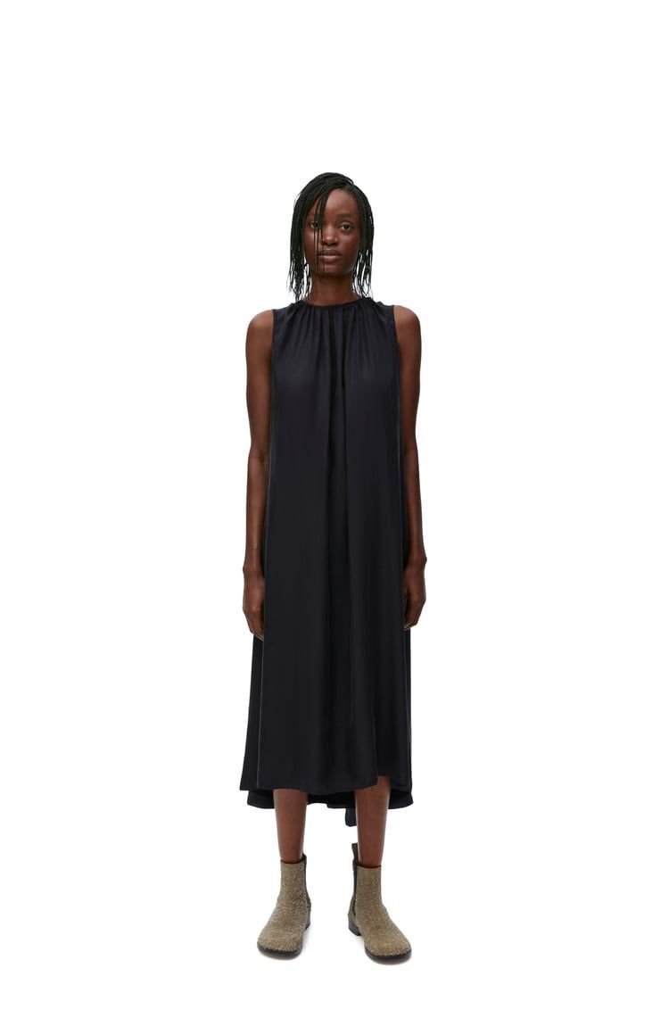 Chain dress in silk
