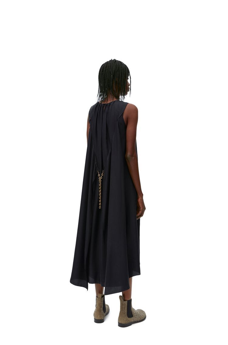 Chain dress in silk