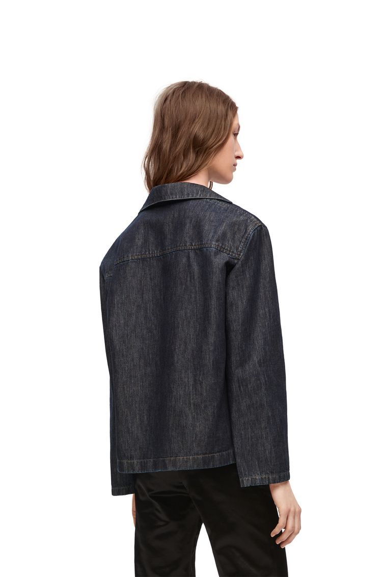 Pyjama blouse in denim