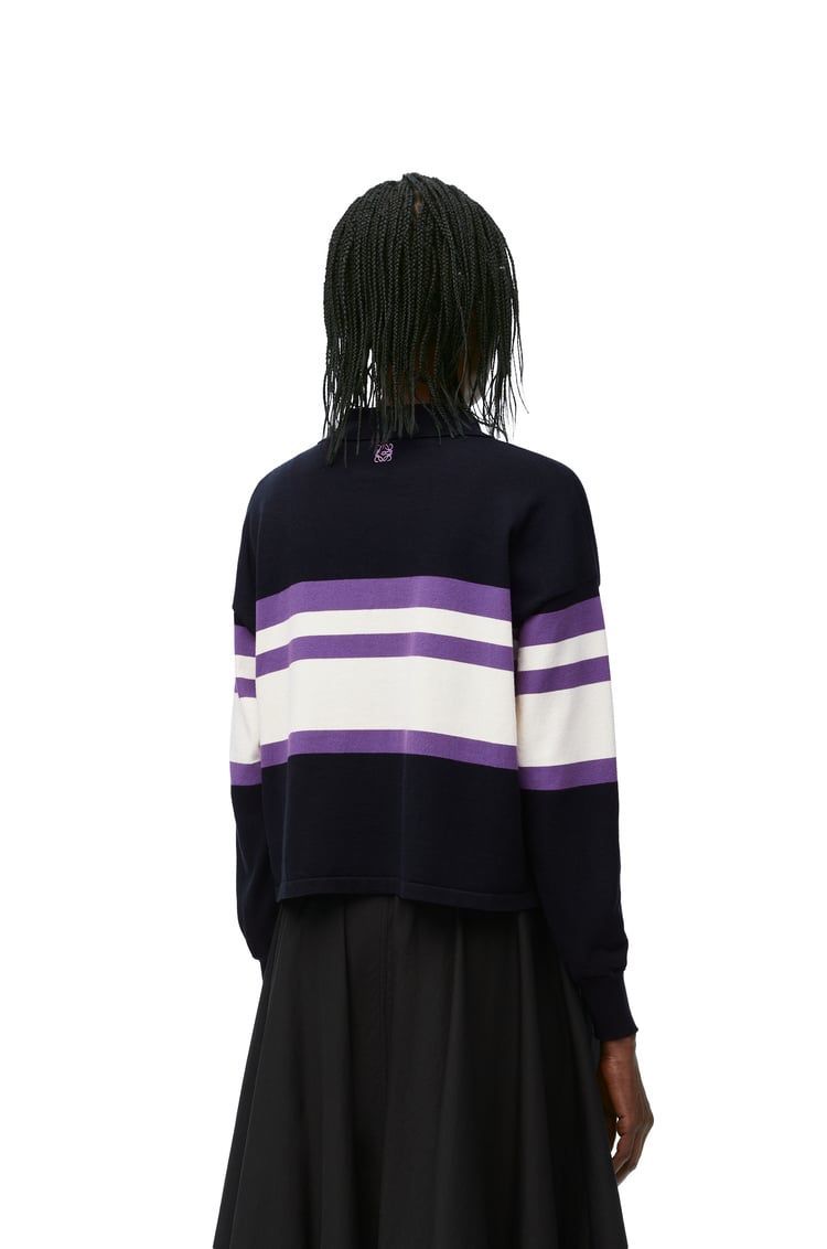 Polo sweater in cotton