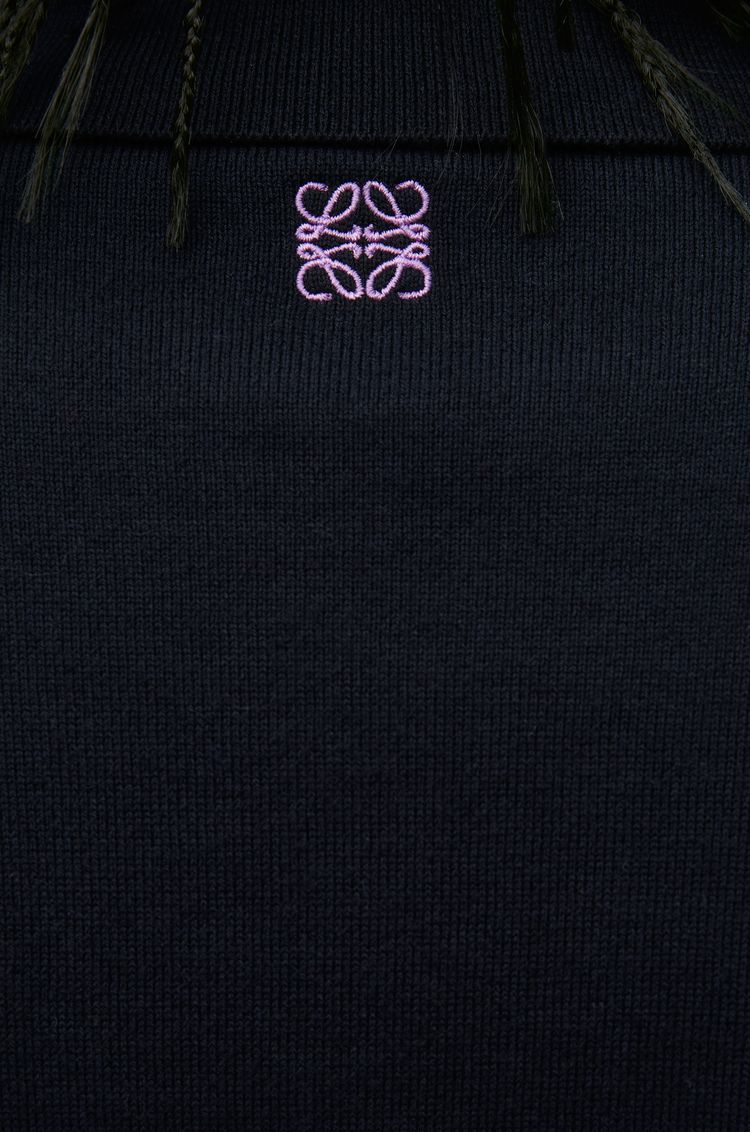 Polo sweater in cotton