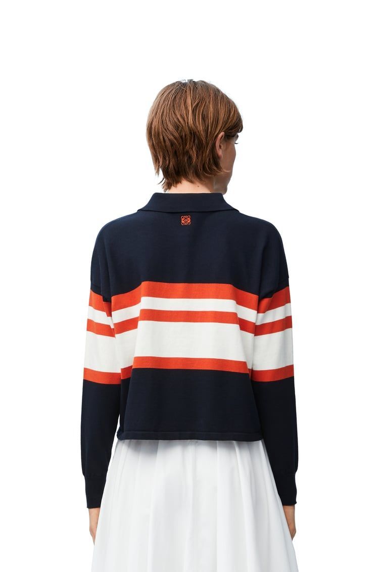 Polo sweater in cotton