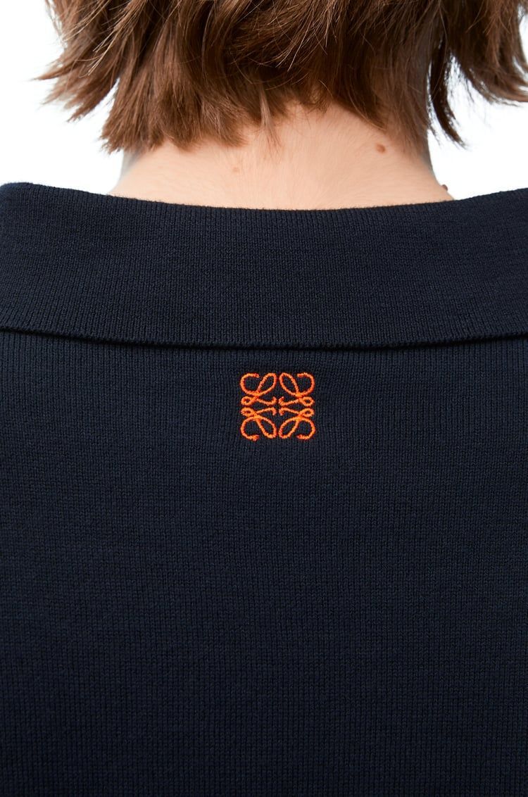Polo sweater in cotton