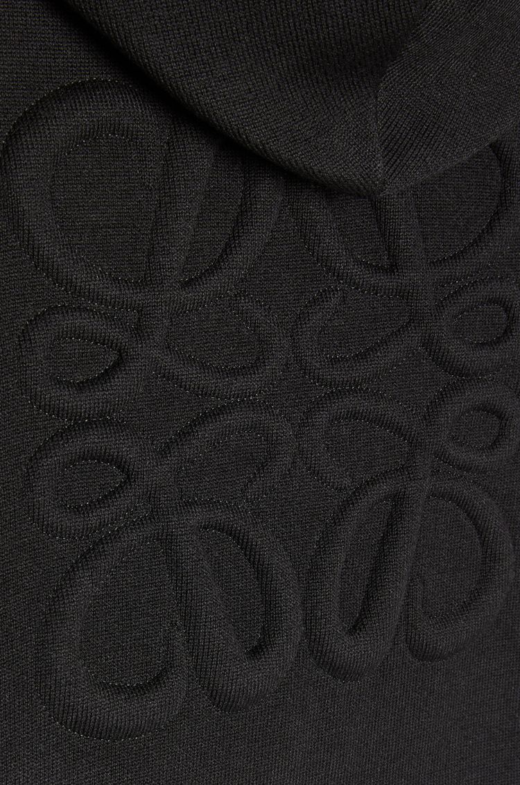 Anagram zip-up hoodie in wool