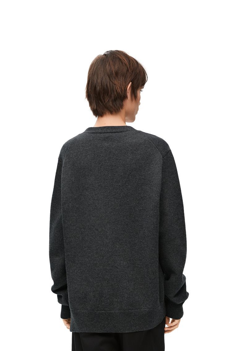 Asymmetric cardigan in cashmere