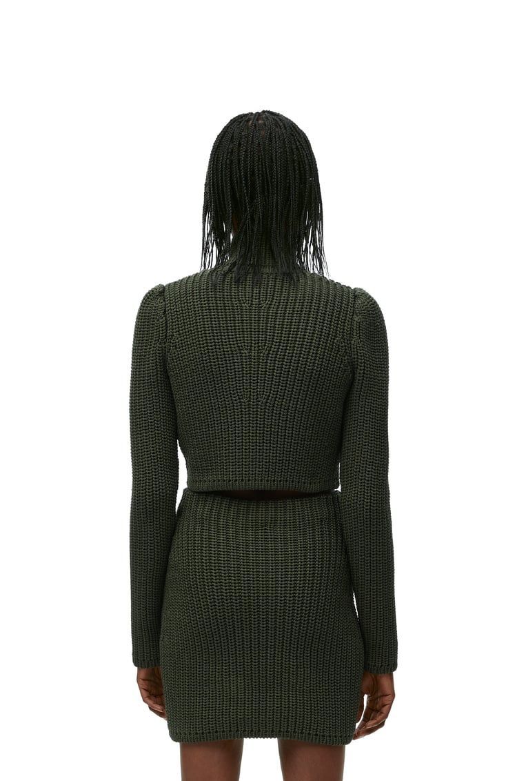 Cropped cardigan In technical knit