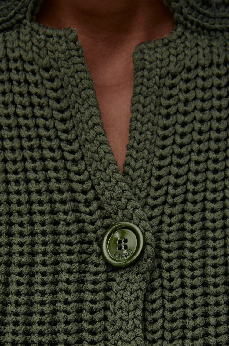 Cropped cardigan In technical knit