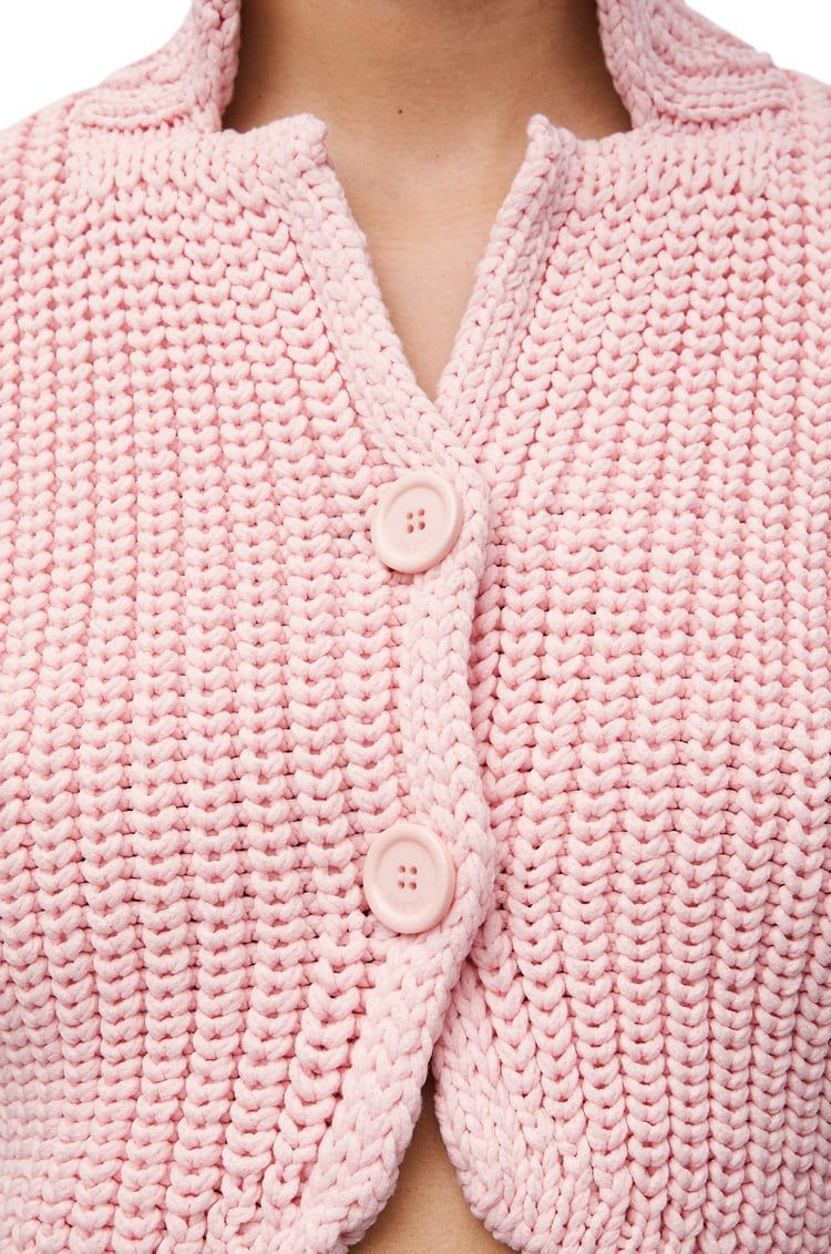Cropped cardigan In technical knit