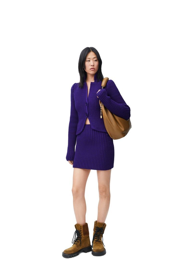 Jacket in technical knit