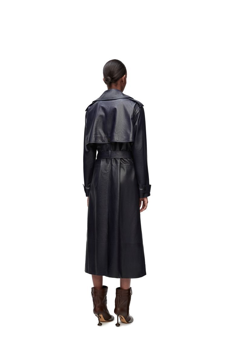 Trench coat in nappa lambskin