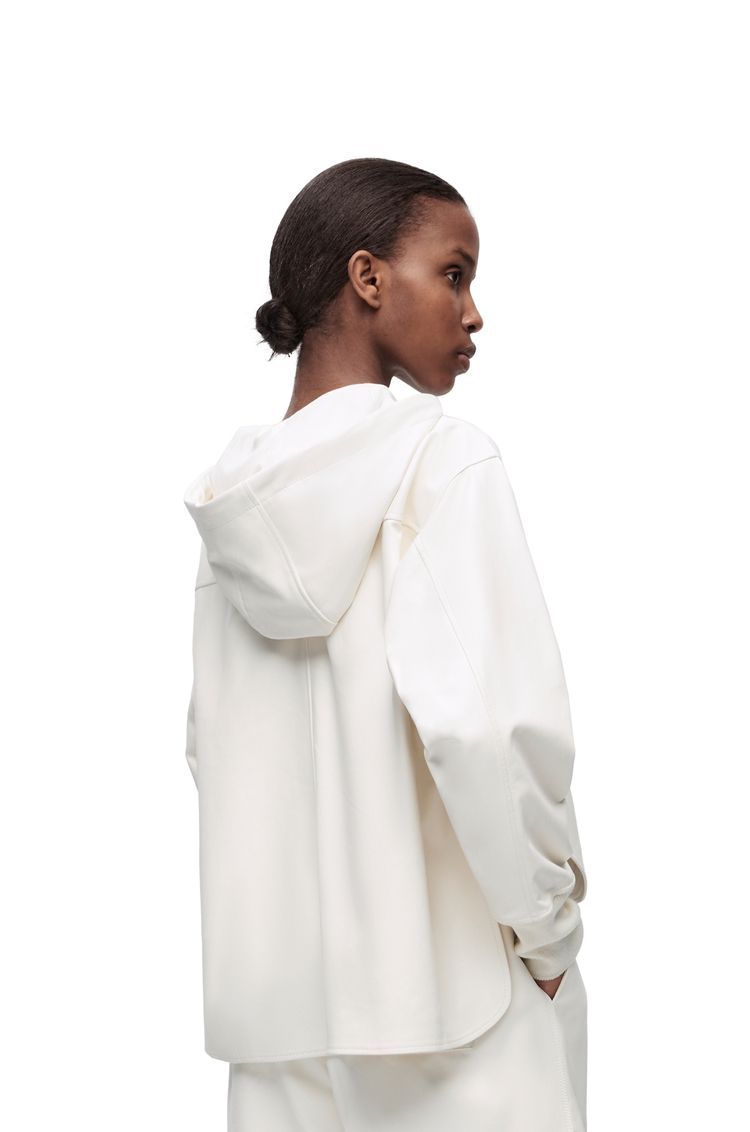 Hooded jacket in nappa lambskin