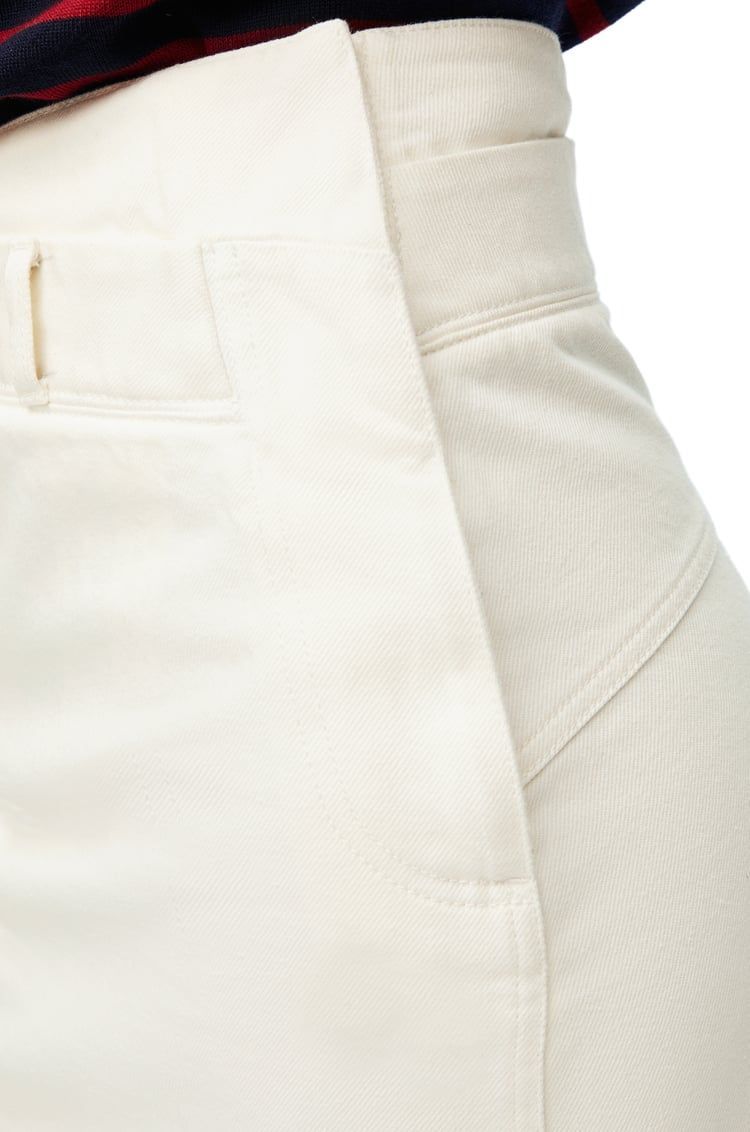 Deconstructed skirt in denim