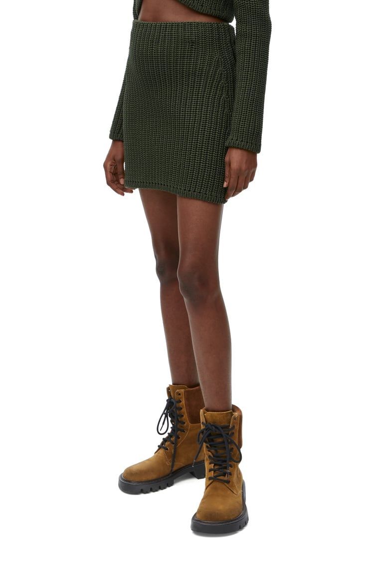 Mini skirt in technical knit