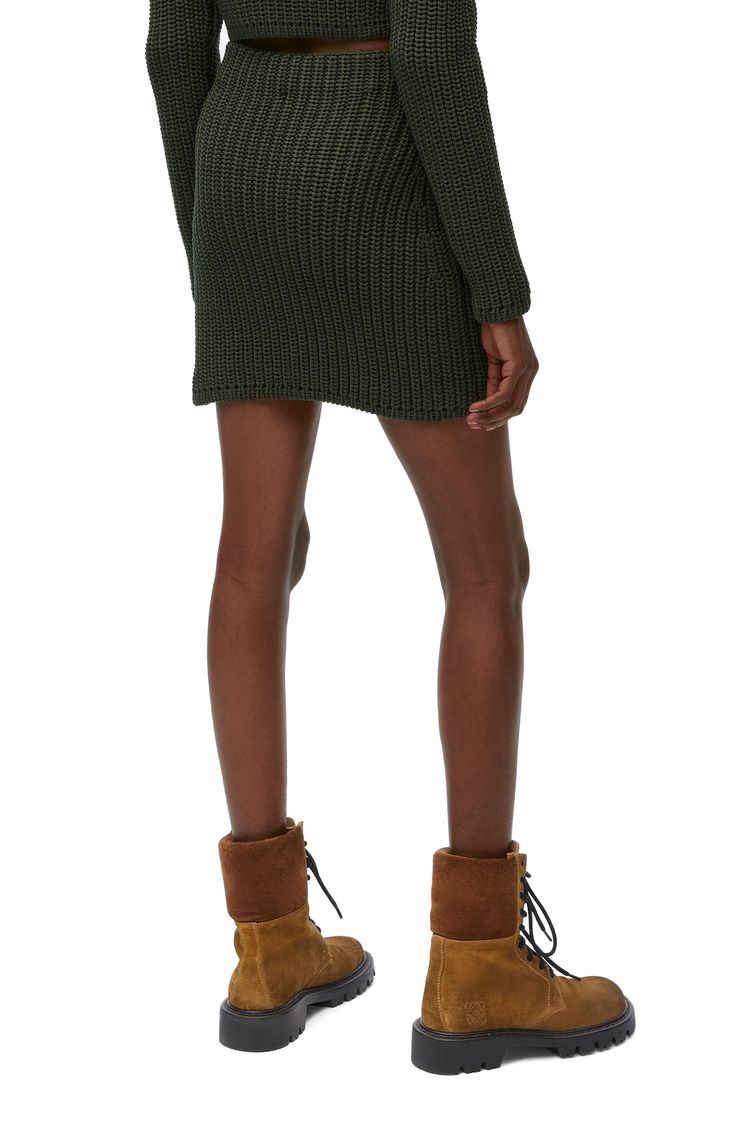 Mini skirt in technical knit