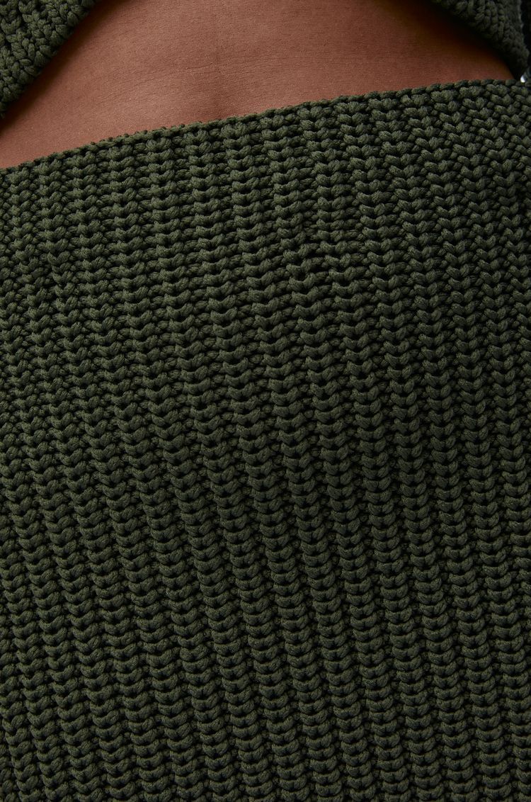 Mini skirt in technical knit