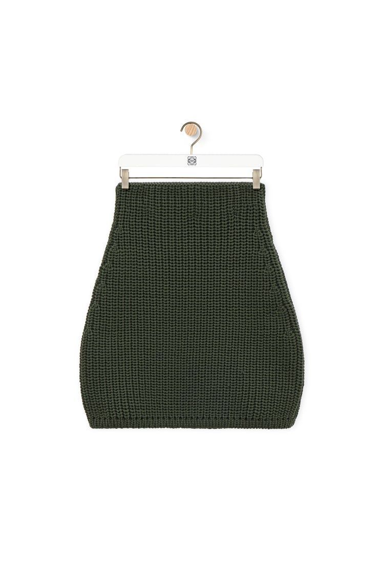 Mini skirt in technical knit