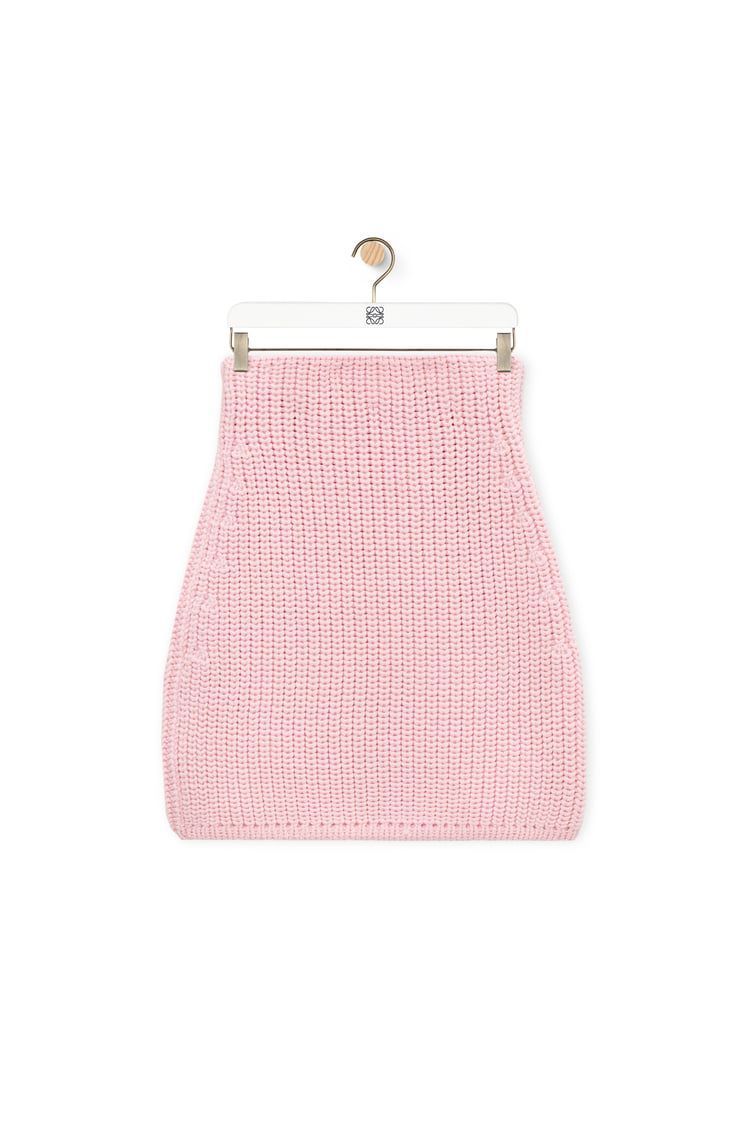 Mini skirt in technical knit
