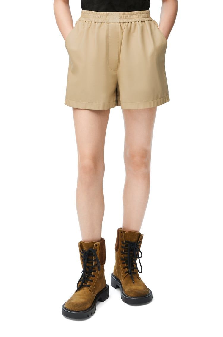 Shorts in satin nappa lambskin