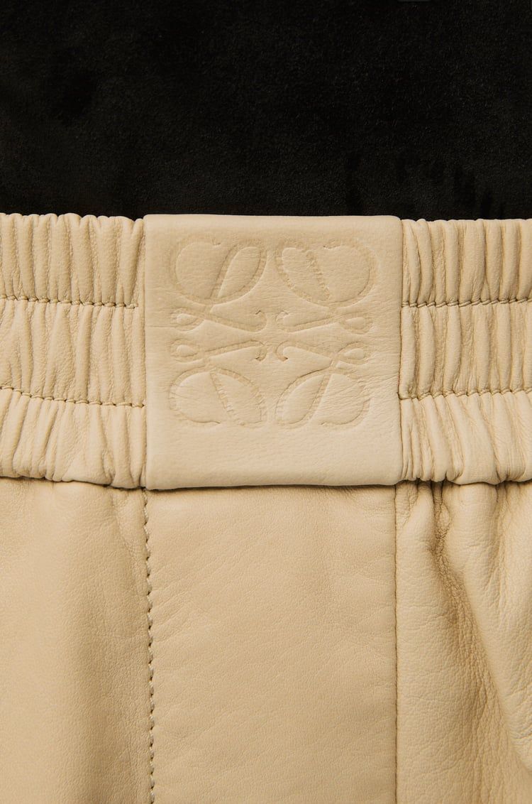 Shorts in satin nappa lambskin