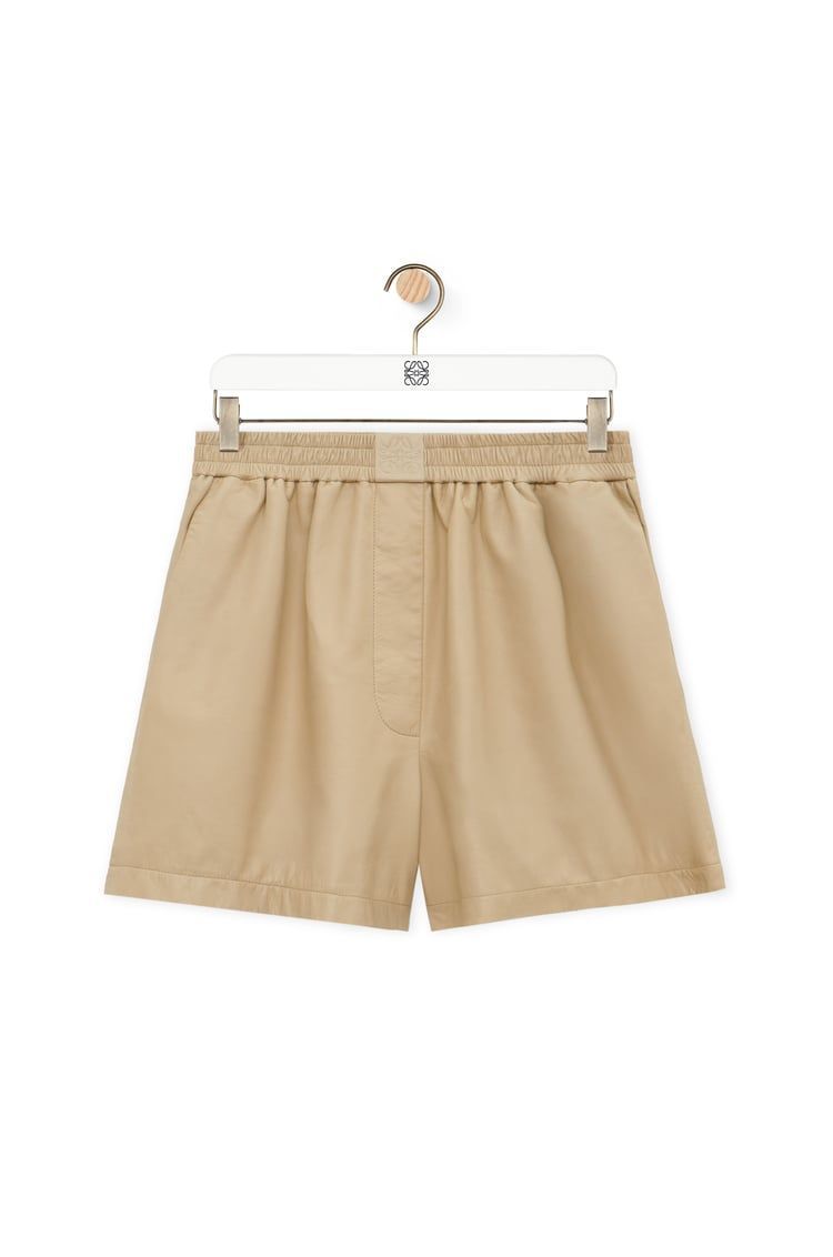 Shorts in satin nappa lambskin